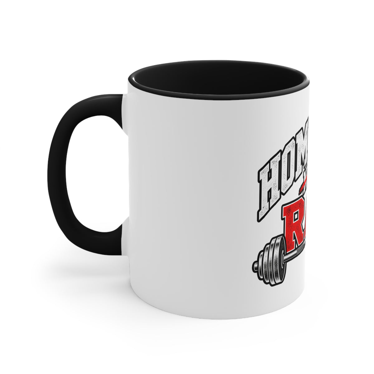Home Gym Rat Accent Mug – Funny Fitness Coffee Cup for Workout Enthusiasts