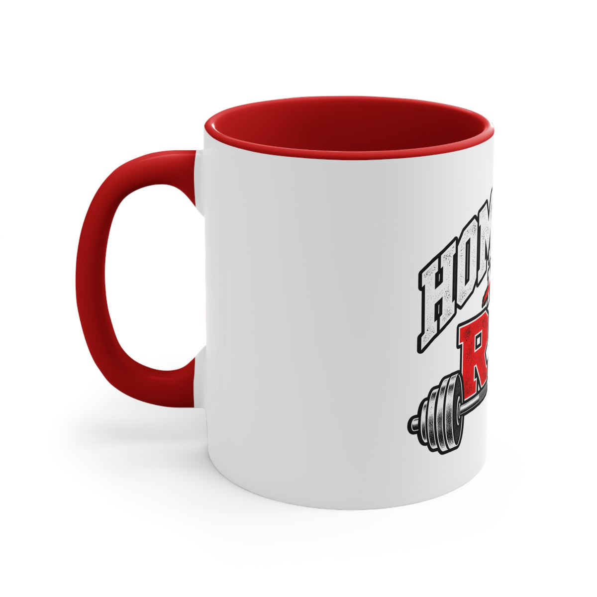 Home Gym Rat Accent Mug – Funny Fitness Coffee Cup for Workout Enthusiasts