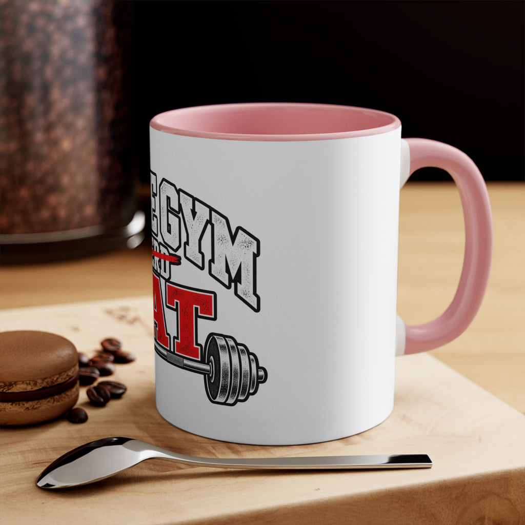 Home Gym Rat Accent Mug – Funny Fitness Coffee Cup for Workout Enthusiasts