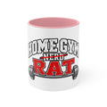 Home Gym Rat Accent Mug – Funny Fitness Coffee Cup for Workout Enthusiasts